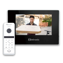 2MPx Zintronic Video Intercom Kit Black Display + White Door Station