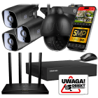 IP Monitoring Set 5 MP 4 cameras 3xA5 1xP5
