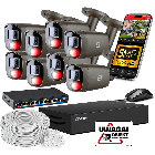 IP POE Monitoring Kit 5MP 8 Cameras 5MP IR40