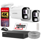 Luxtorn  2x 8MP 4K Ultra HD IP PoE Camera Set 3840x2160