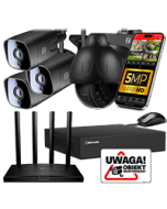IP Monitoring Set 5 MP 4 cameras 3xA5 1xP5
