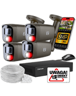 IP POE Monitoring Kit 8MP 4 Cameras 8MP IR40