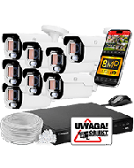 8MP PoE IP Security Camera System - 8 B8 Ultimate DLM Dual Light Cameras