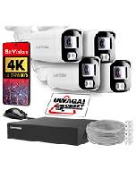 IP POE Surveillance Kit 4K Ultra HD 8MPx 3840x2160 Luxtorn